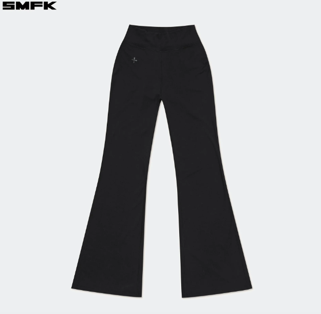 Future Wave Body Shaping Sports Flared Pants Black