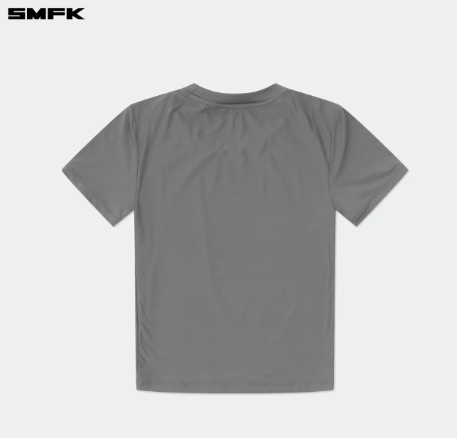 Compass Hug Skin-Tight Fitting Tee Dark Gray