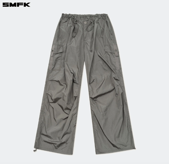 Future Storm Hunting Loose Paratrooper Pants Dark Gray