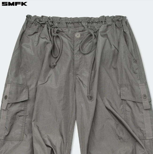 Future Storm Hunting Loose Paratrooper Pants Dark Gray