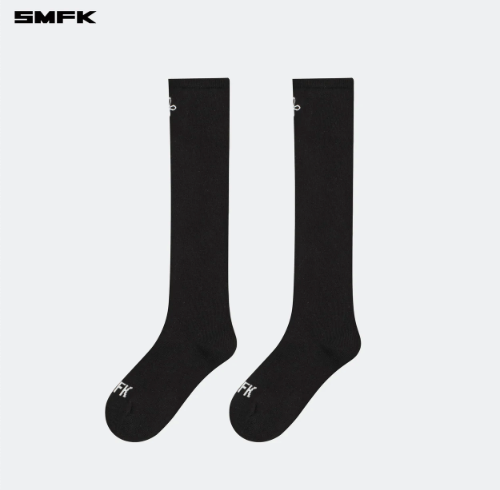COMPASS HUG SPORTS MID-CALF SOCKS BLACK (2 PAIRS)