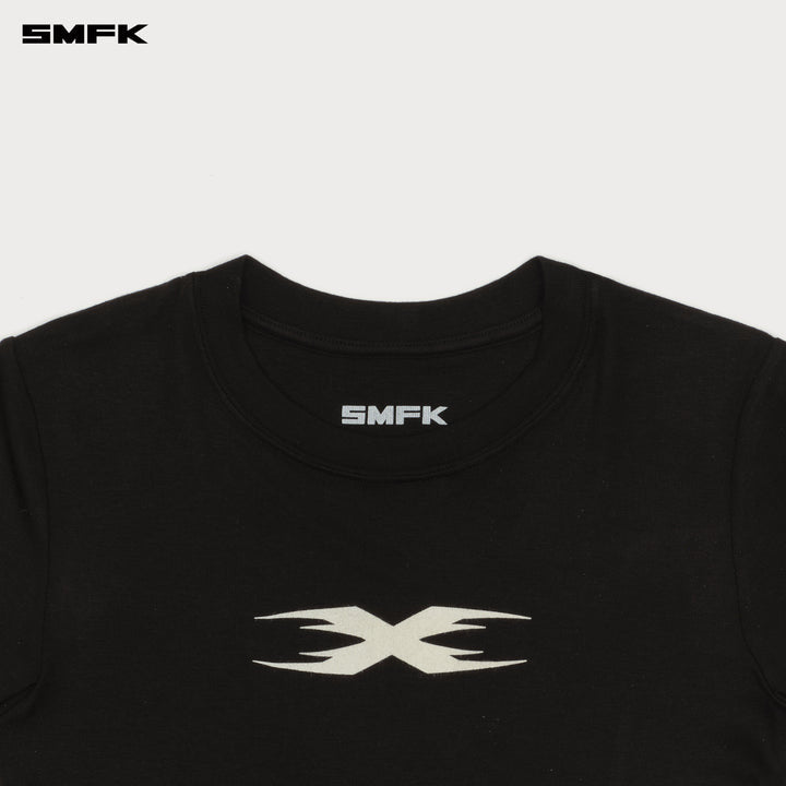 FUTURE X FUTURE RIPPLE SPORT SLIM TEE WILDERNESS BLACK