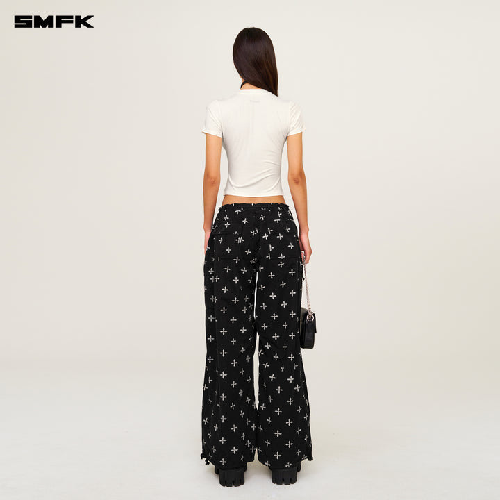 FUTURE RIPPLE WAIST CINCHING SPORT TEE SNOW MOUNTAIN WHITE