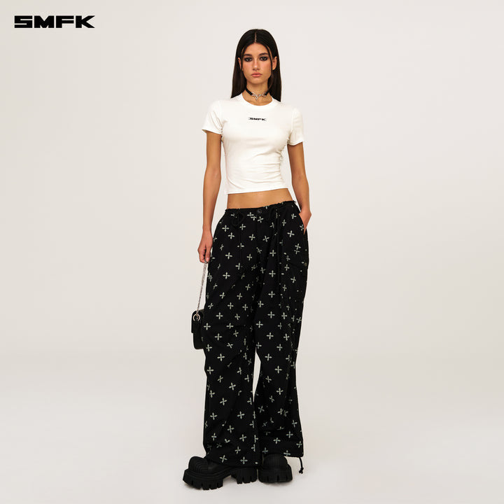 FUTURE RIPPLE WAIST CINCHING SPORT TEE SNOW MOUNTAIN WHITE