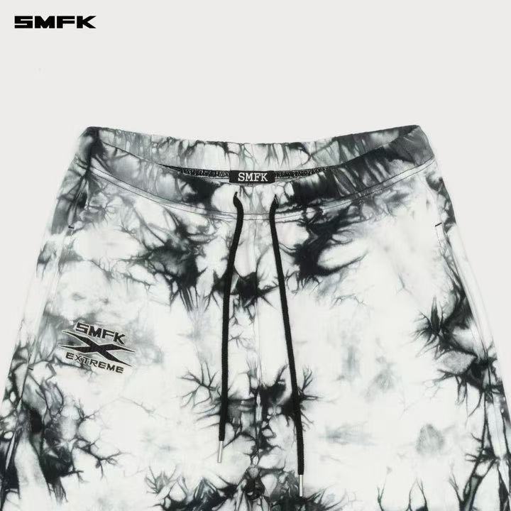 FUTURE MIRAGE TIE-DYE TRAINING PANTS MIRAGE BLACK & WHITE