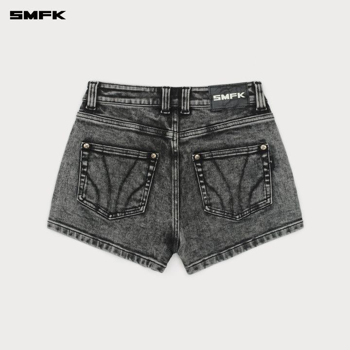 COMPASS DANCER CROSS CLASSIC DANCE COMPANY DENIM SHORTS DUSTY GRAY