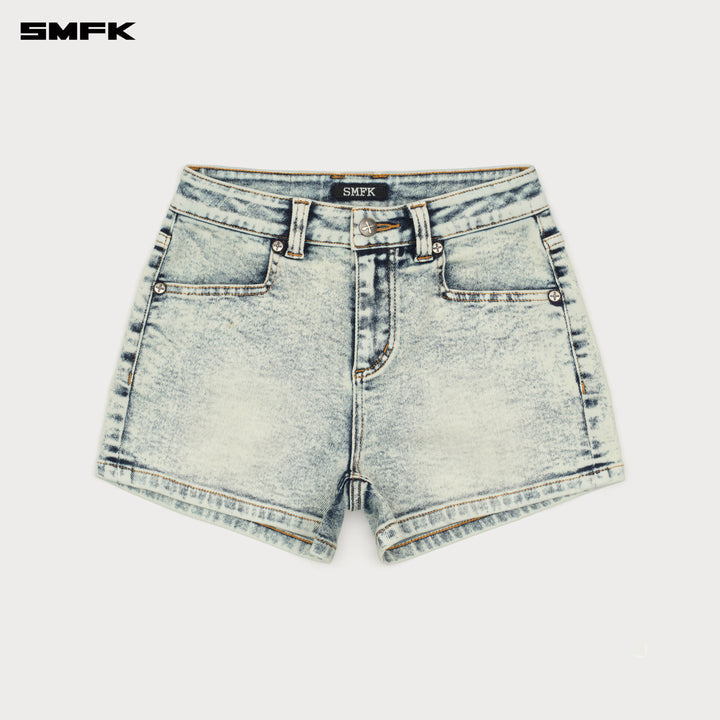COMPASS DANCER CROSS CLASSIC DANCE COMPANY DENIM SHORTS SNOW WHITE