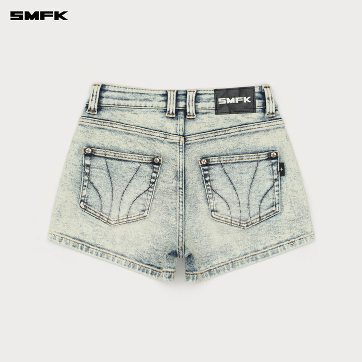 COMPASS DANCER CROSS CLASSIC DANCE COMPANY DENIM SHORTS SNOW WHITE