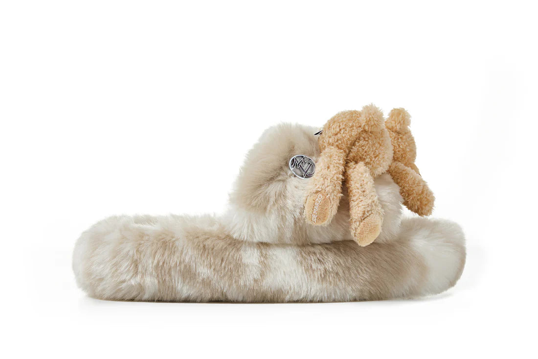 13DE MARZO Logo Furry Plush Slipper