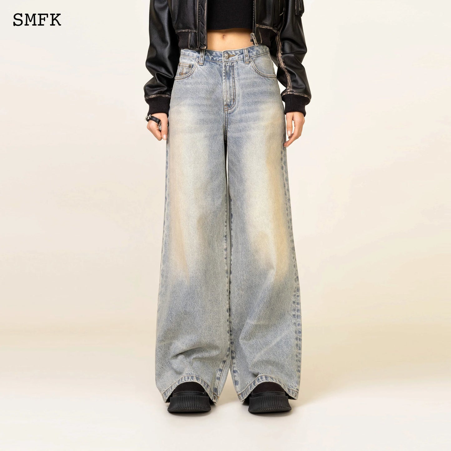Wildworld Tarpan Classic Blue Flared Jeans