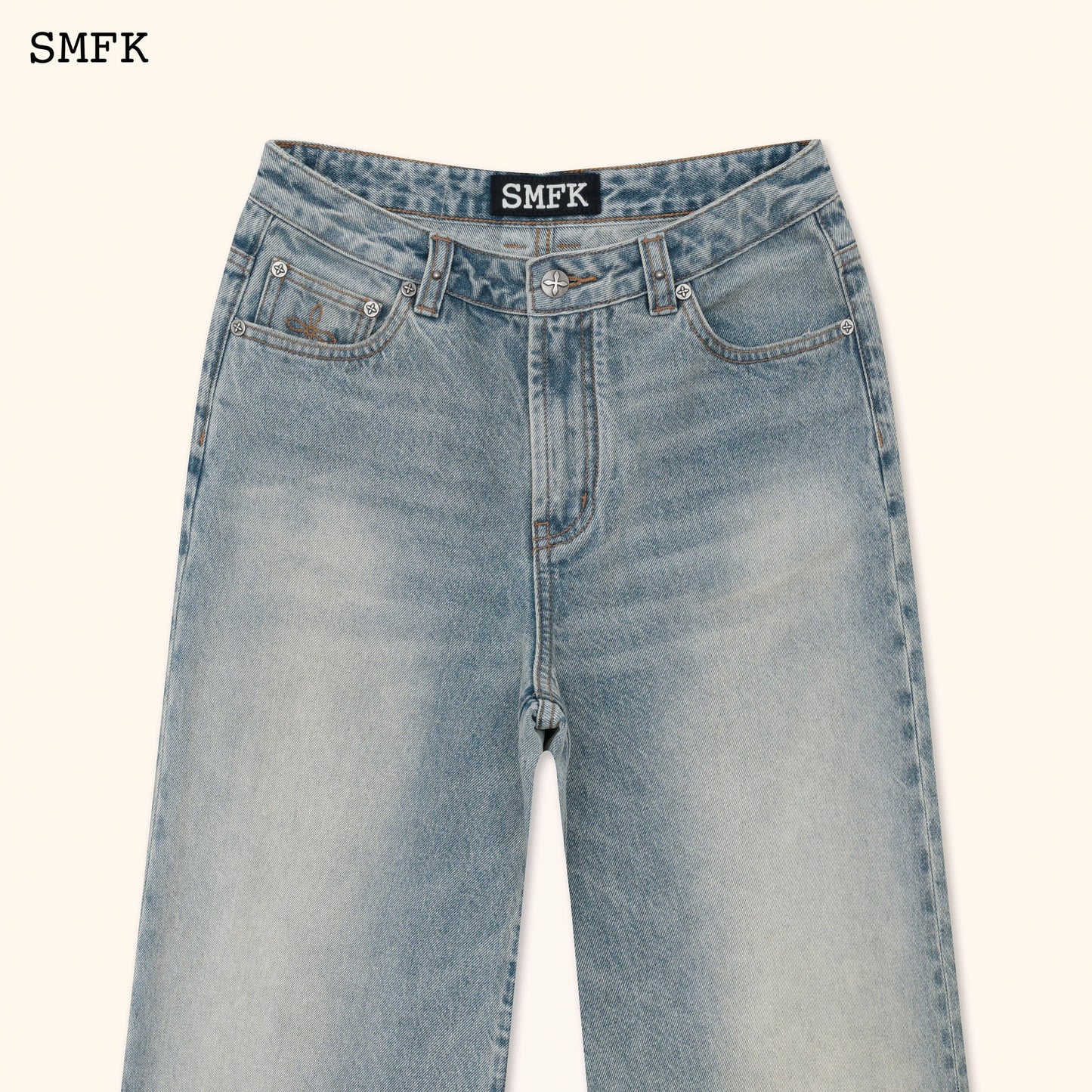 Wildworld Tarpan Classic Blue Flared Jeans