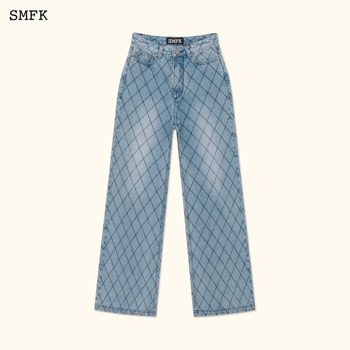Wildworld Fence Loose Blue Denim Jeans