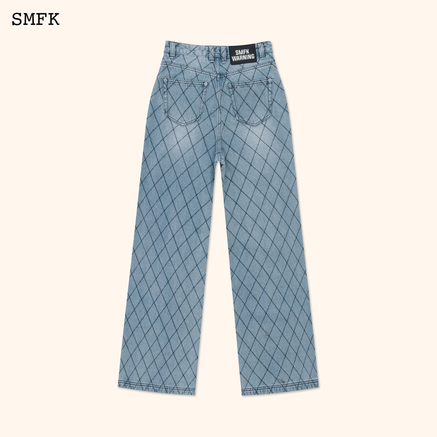 Wildworld Fence Loose Blue Denim Jeans