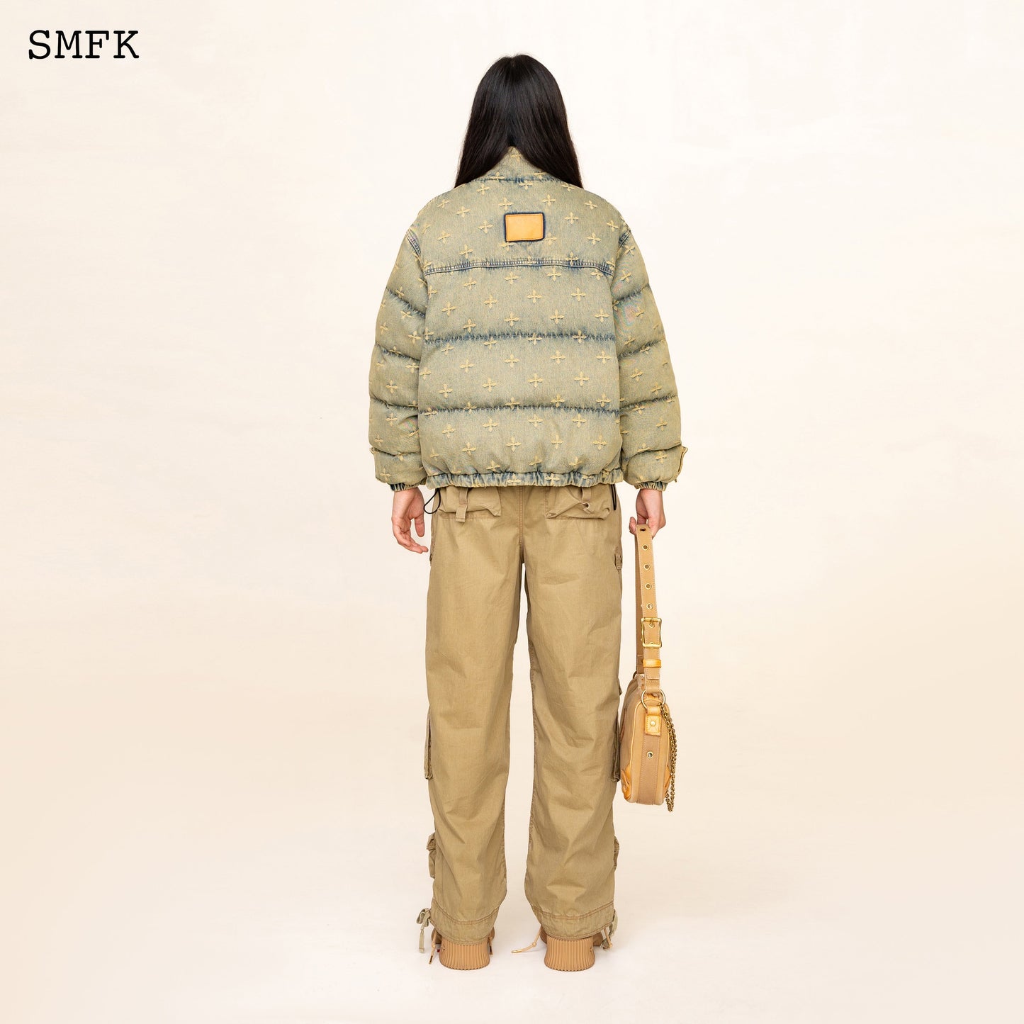 Wildworld Denim Garden Camping Puffer Jacket