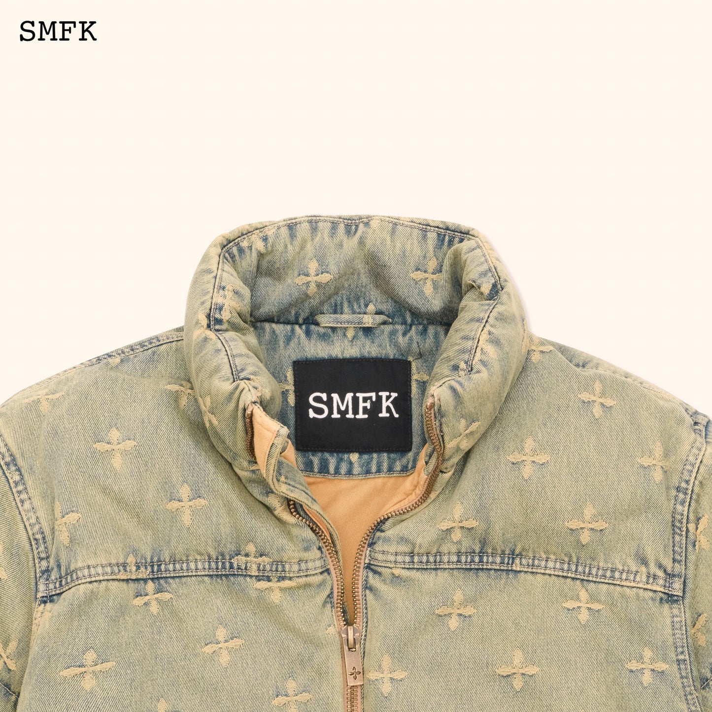 Wildworld Denim Garden Camping Puffer Jacket