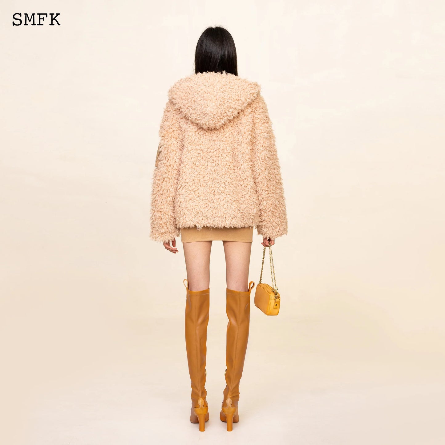 Wildworld Adventure Outdoor Faux Fur Hoodie In Cream