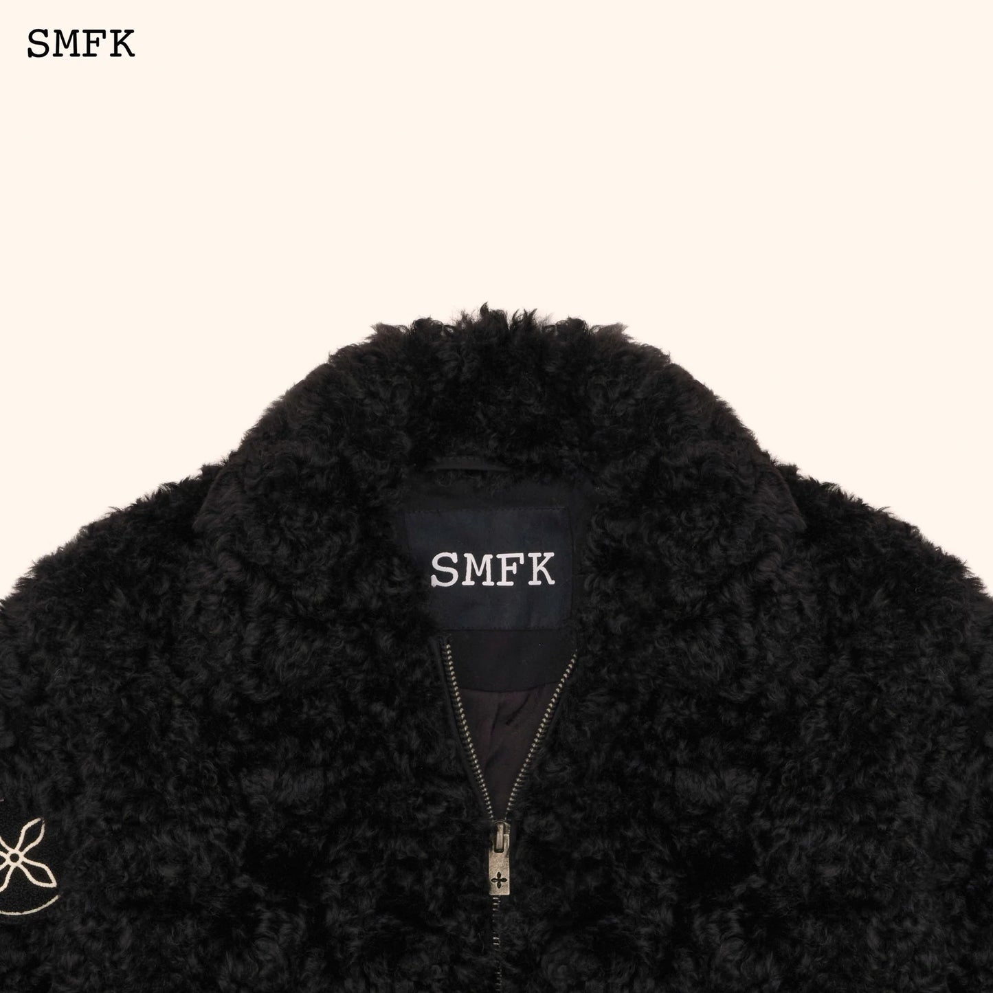 Wildworld Adventure Short Faux Fur Jacket In Black