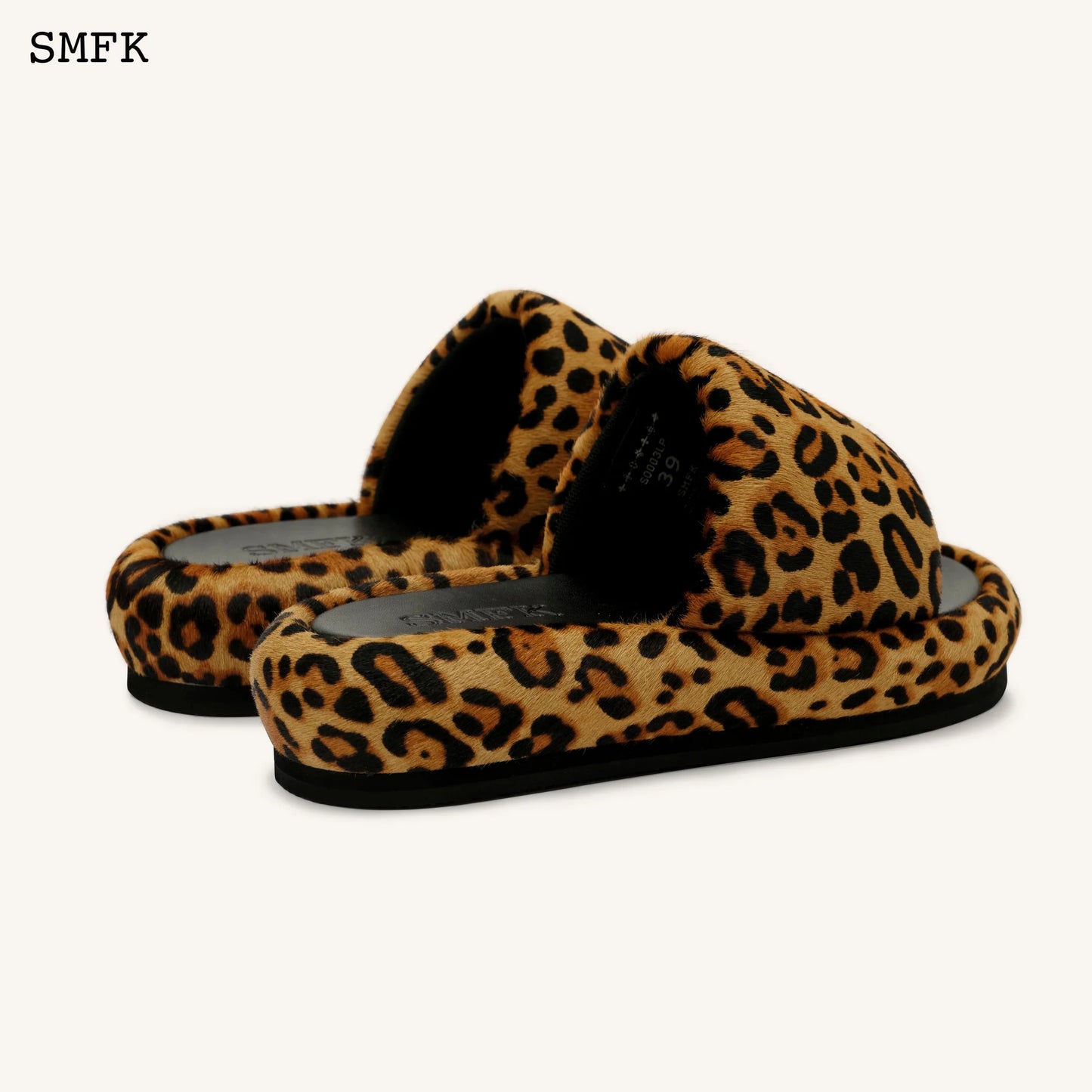 Compass Leopard Fur Classic Slipper