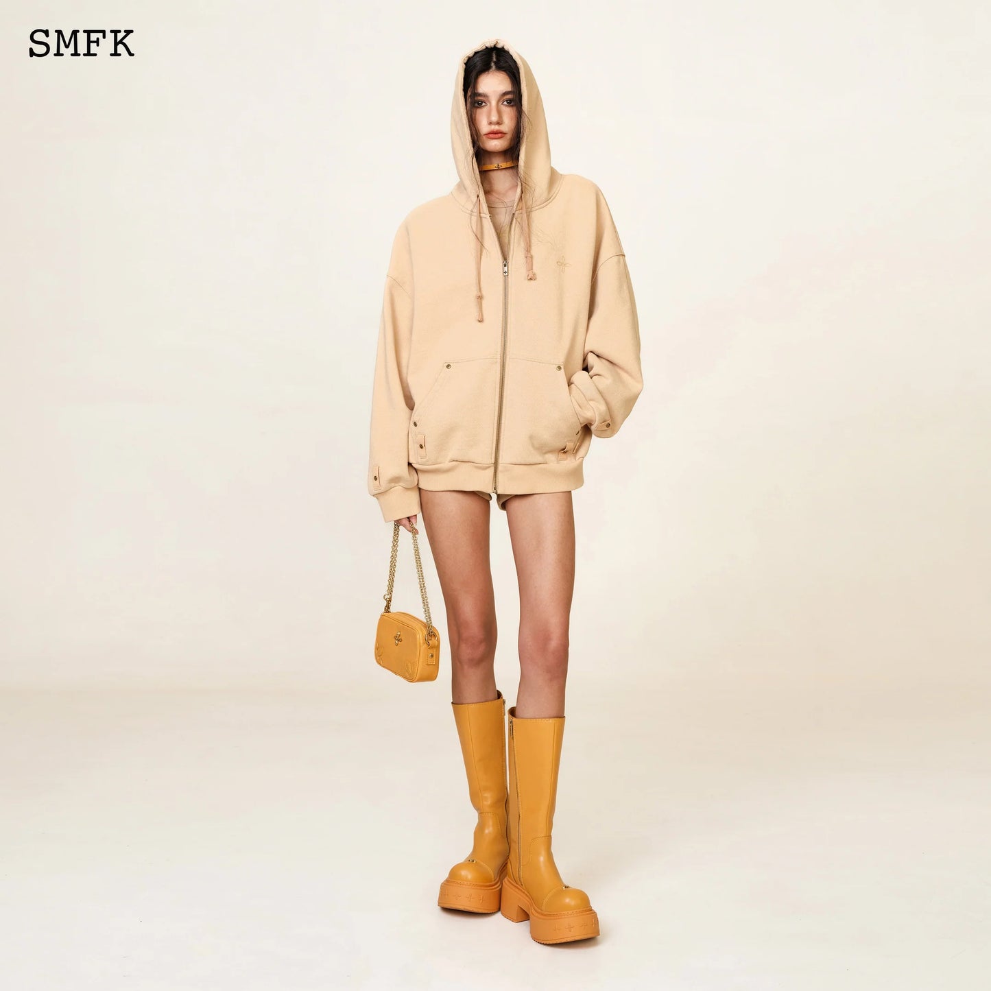 Compass Classic Cross Hoodie Wheat Jacket