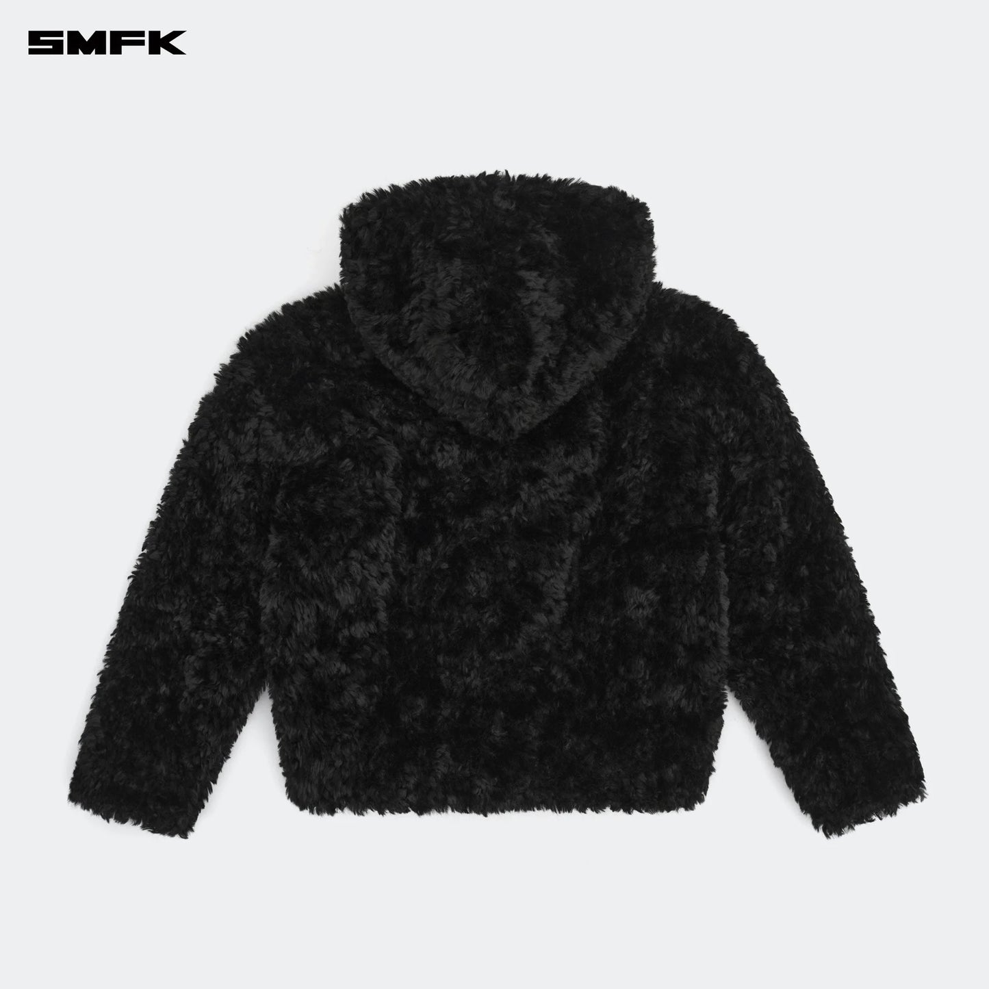 COMPASS SNOWMAN CLASSIC FAUX FUR JACKET BLACK