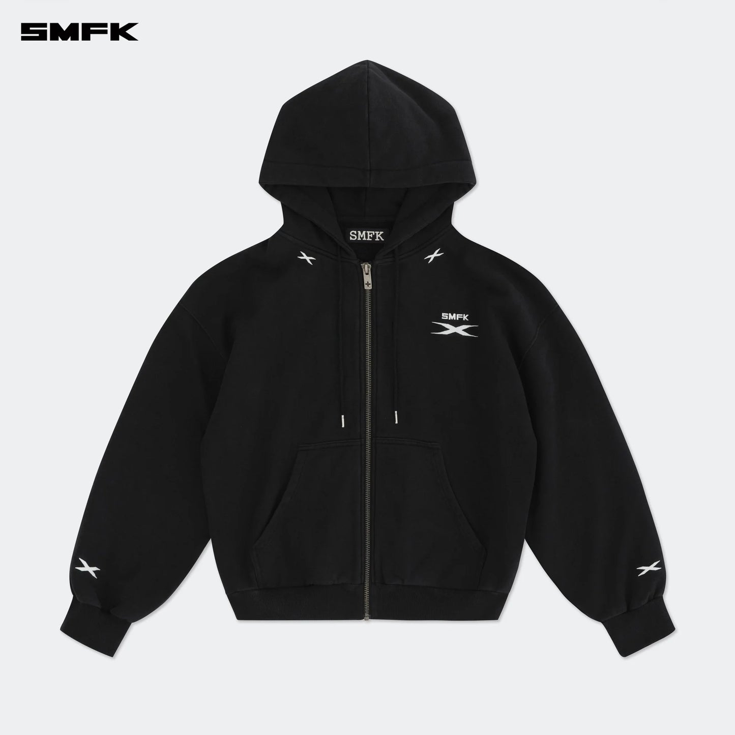 FUTURE GENES LOOSE HOODIE JACKET BLACK