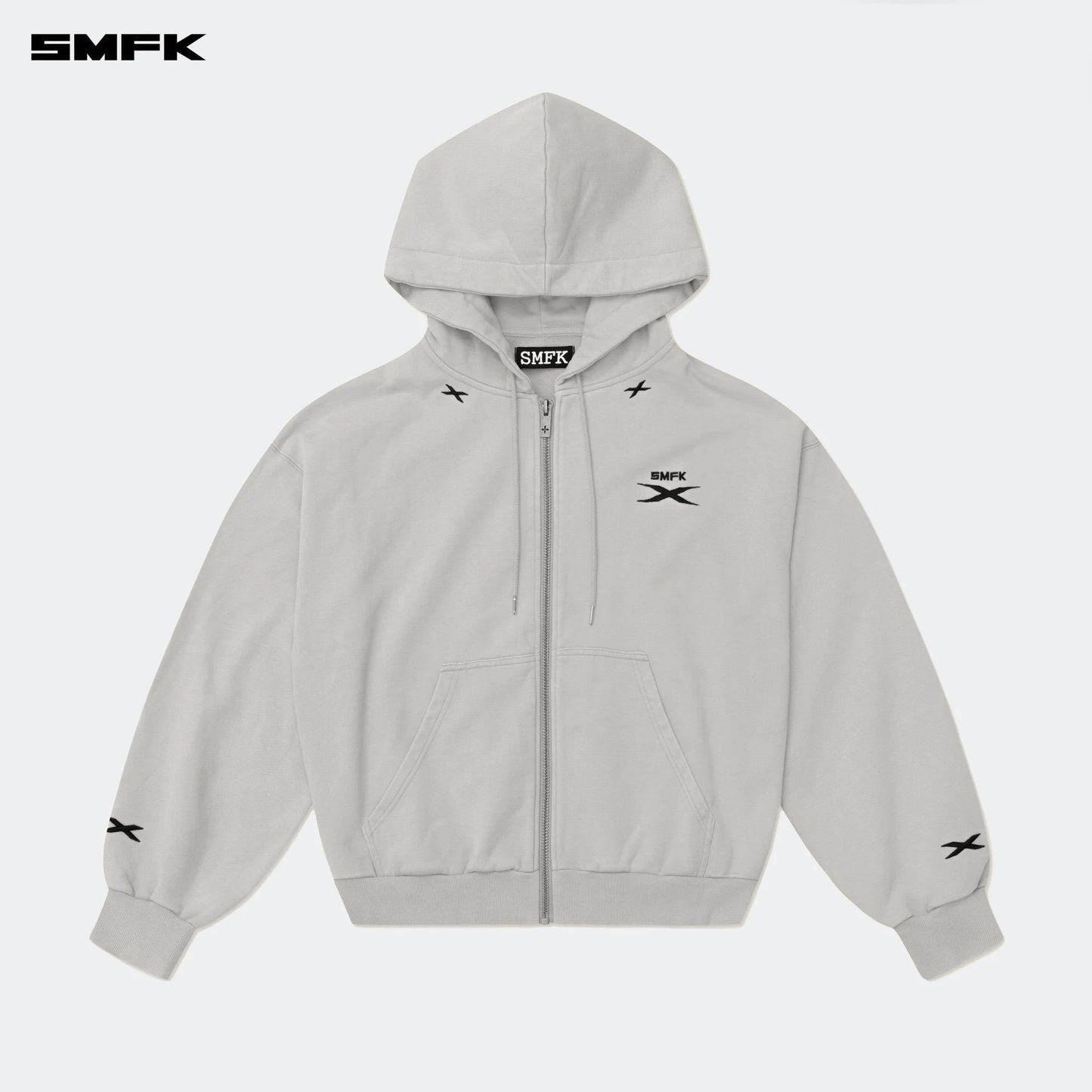 FUTURE GENES LOOSE HOODIE JACKET GRAY