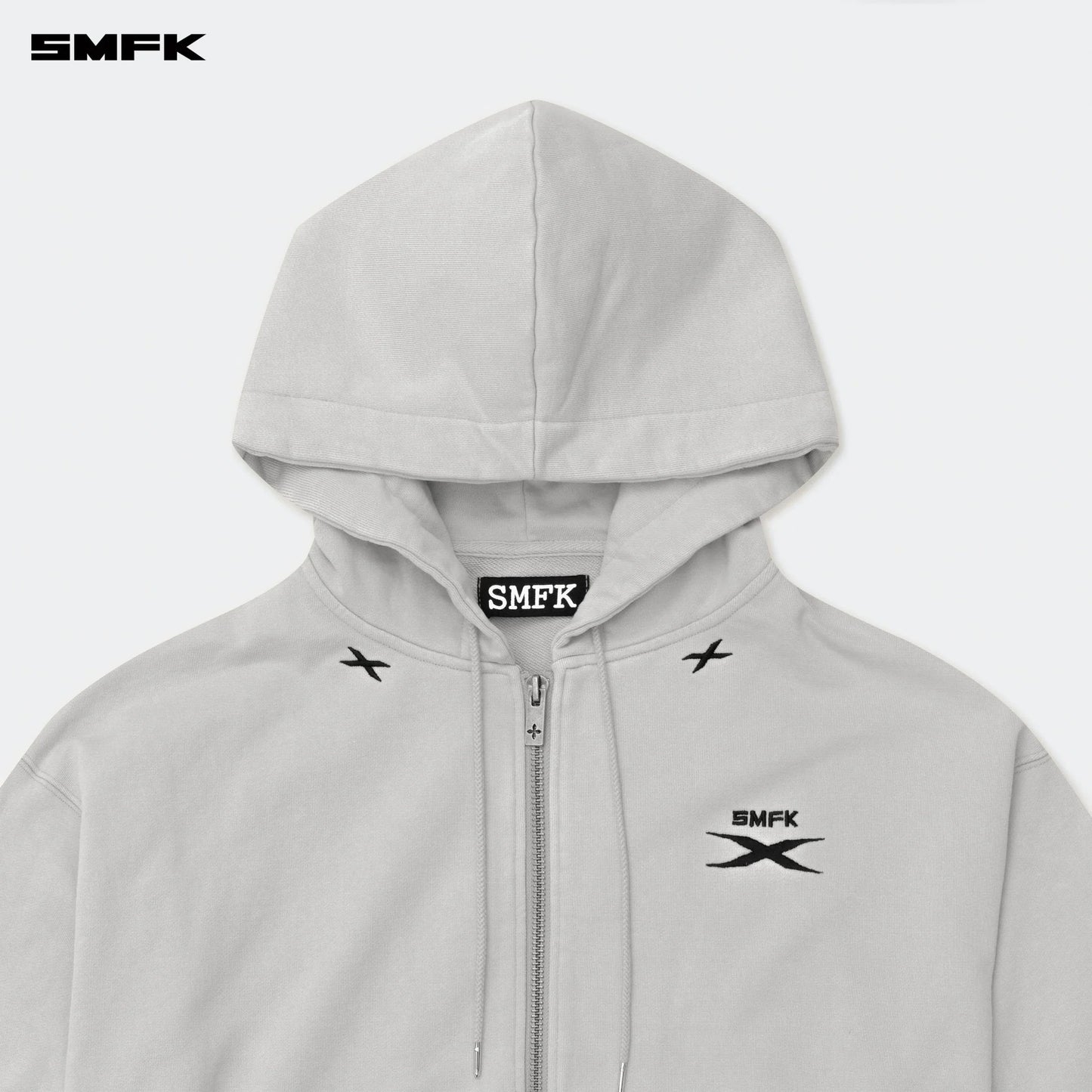 FUTURE GENES LOOSE HOODIE JACKET GRAY