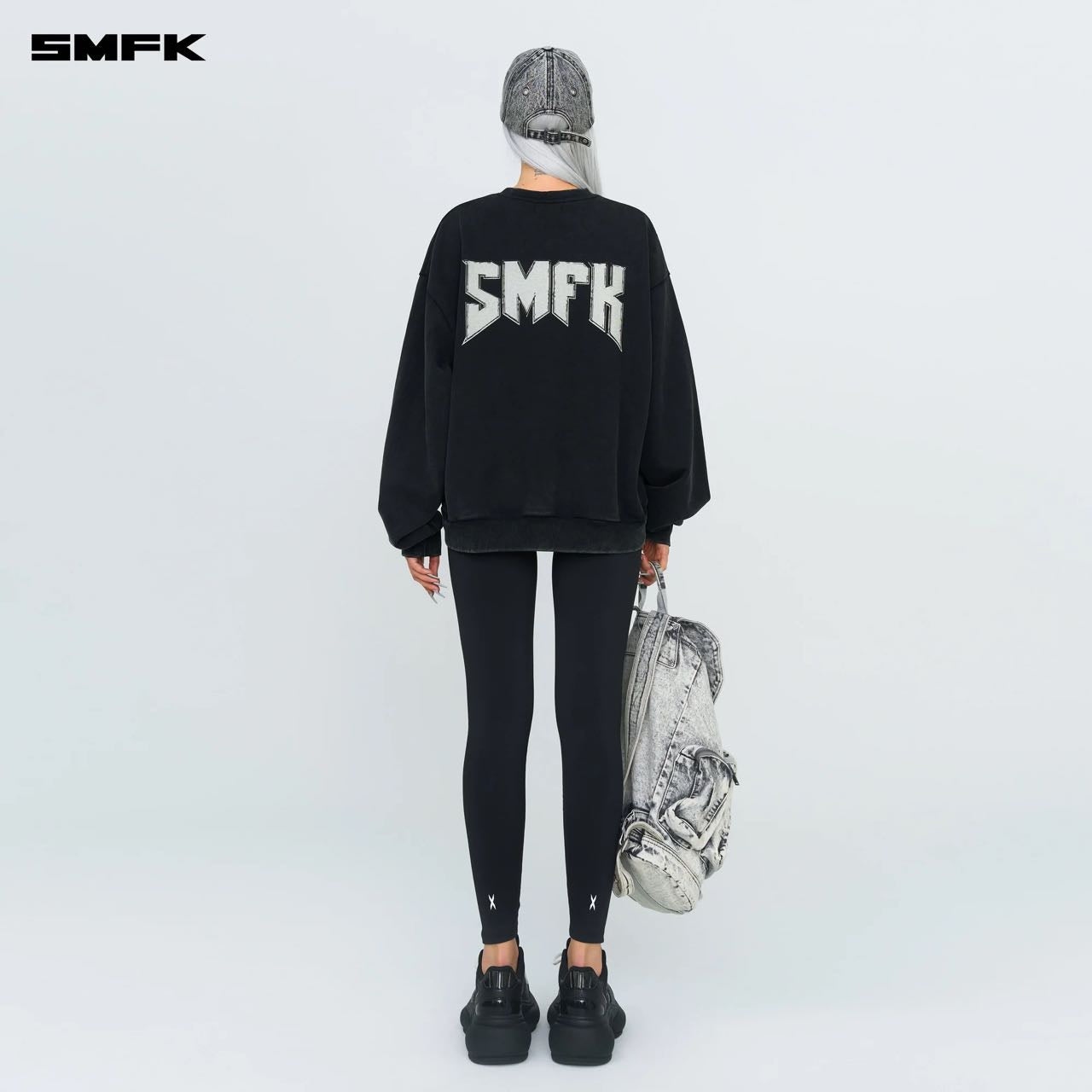 COMPASS METAL ROCK RETRO LOOSE SWEATSHIRT