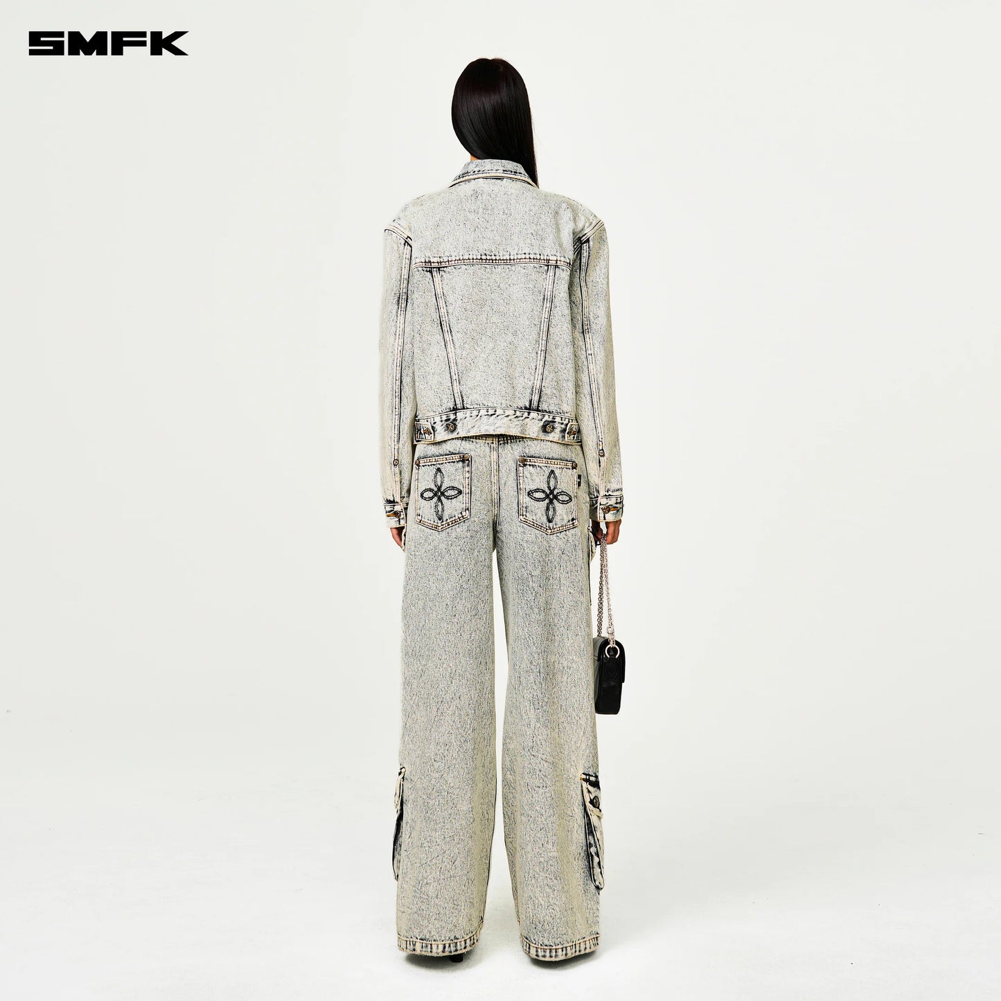 COMPASS PERMANENT DENIM JACKET SNOWFLAKE