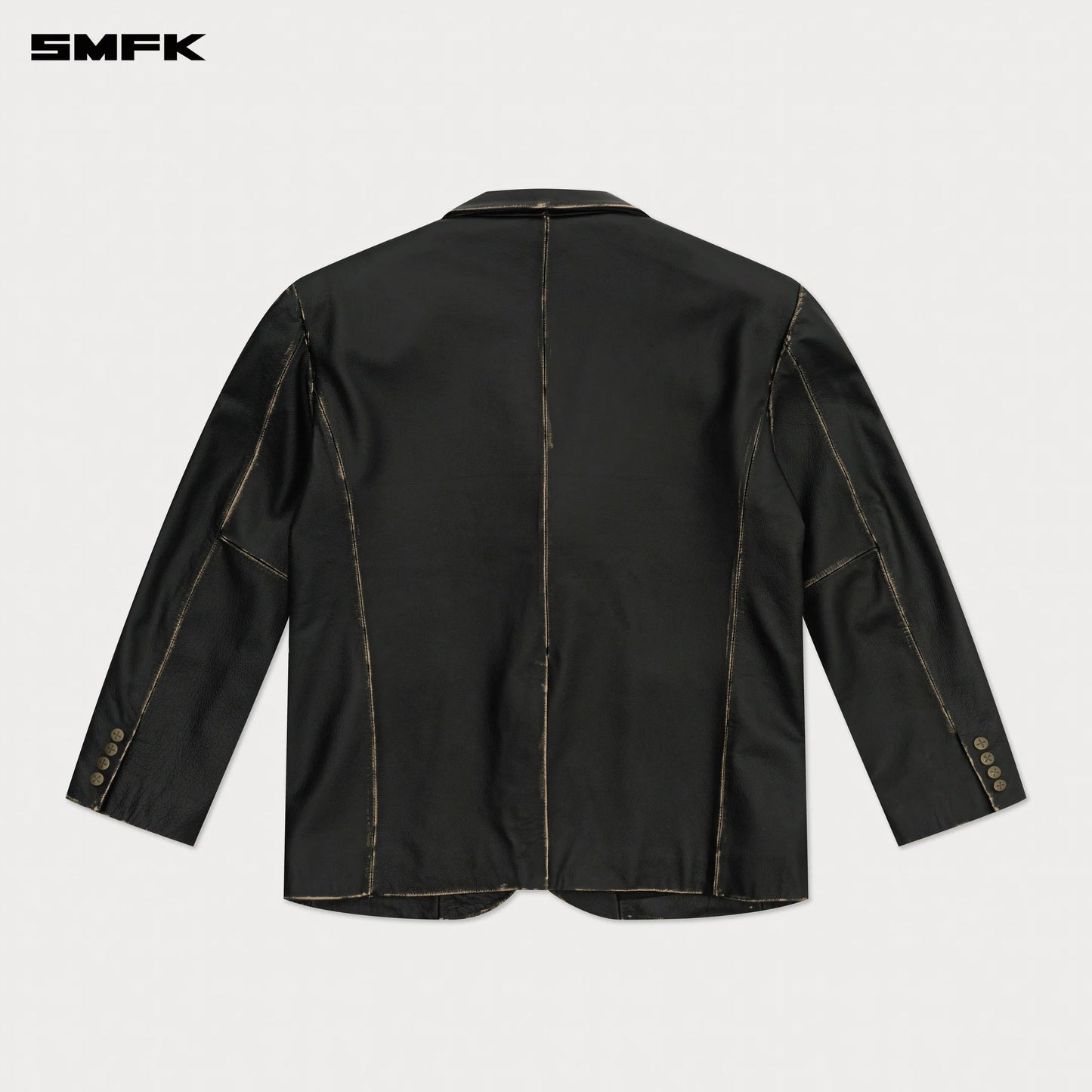 COMPASS WILD MUSTANG SCUFFED LEATHER SUIT - WILDERNESS BLACK