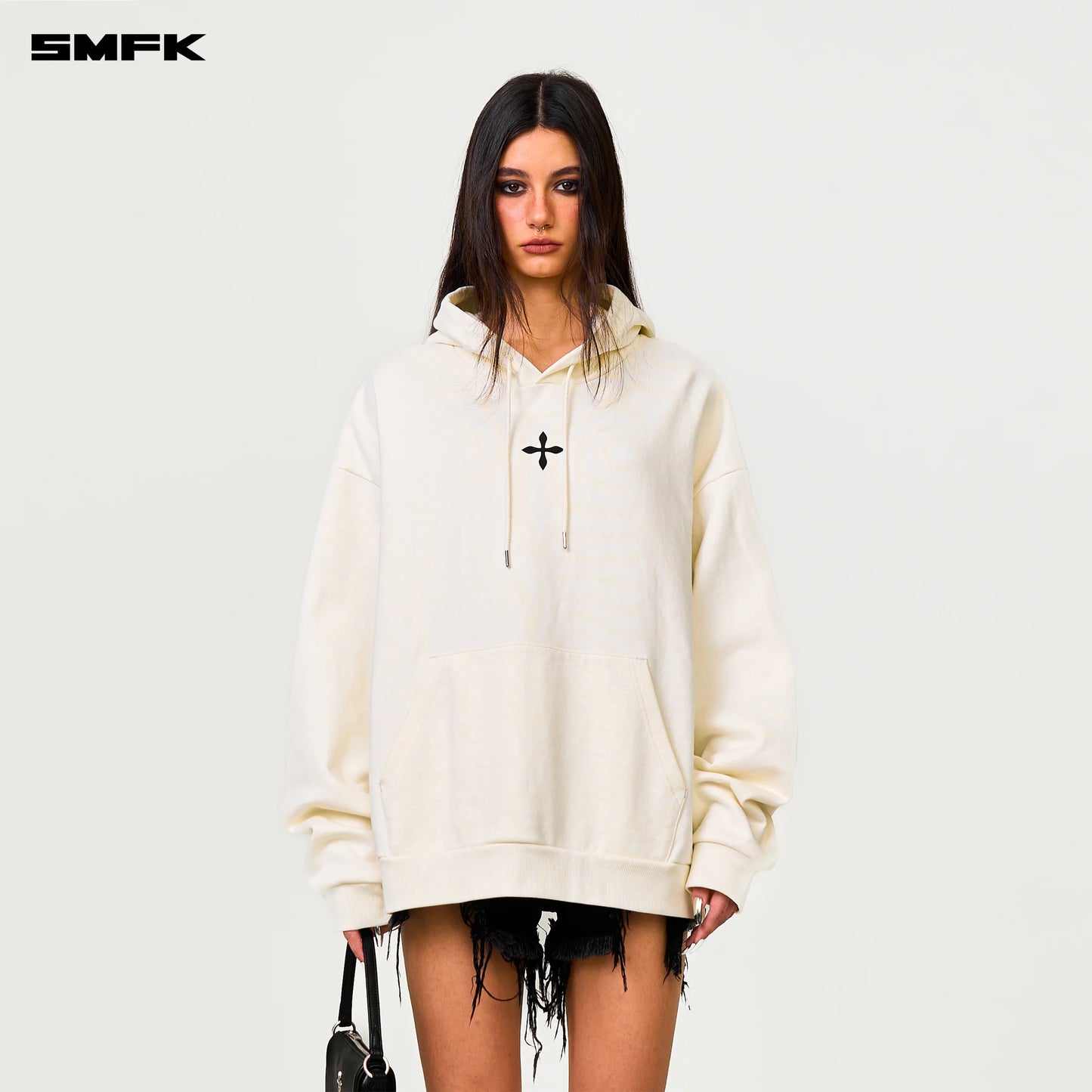 COMPASS CROSS ETERNITY FIRST GENERATION HOODIE - SNOWY MOUNTAIN WHITE