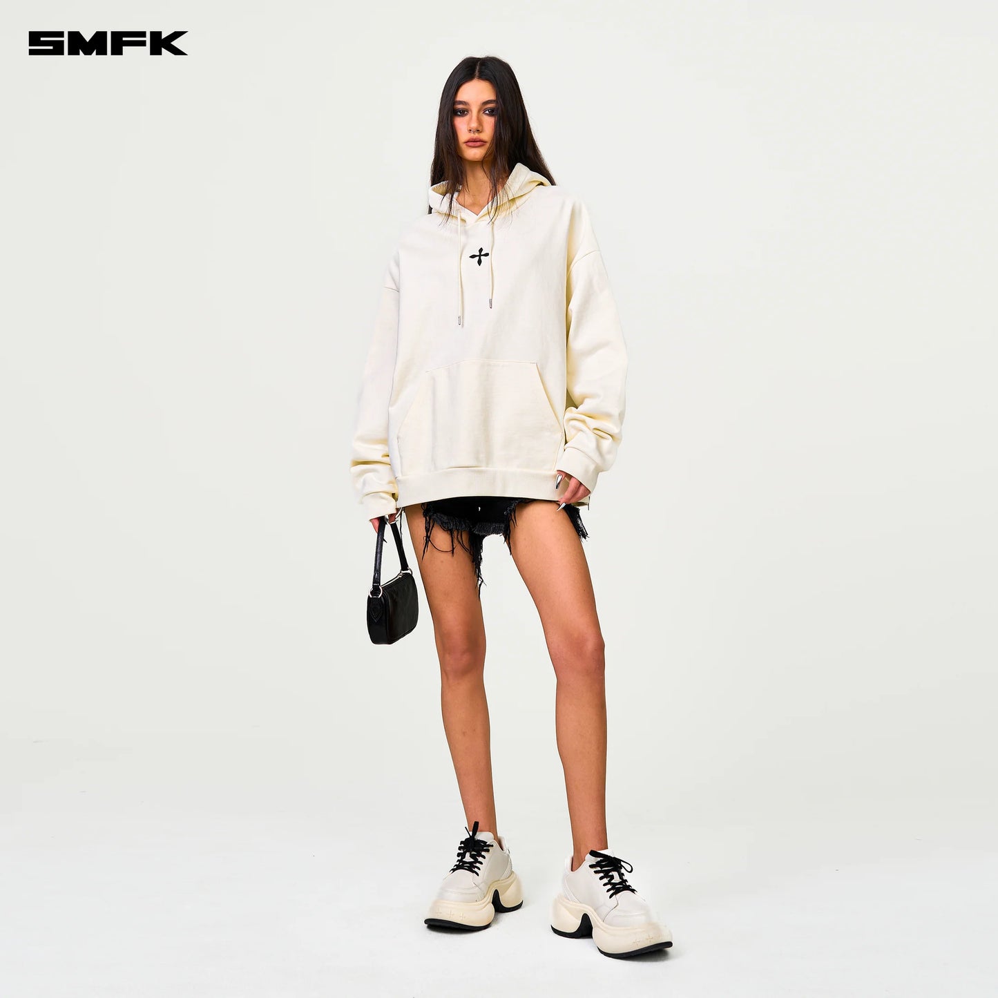COMPASS CROSS ETERNITY FIRST GENERATION HOODIE - SNOWY MOUNTAIN WHITE