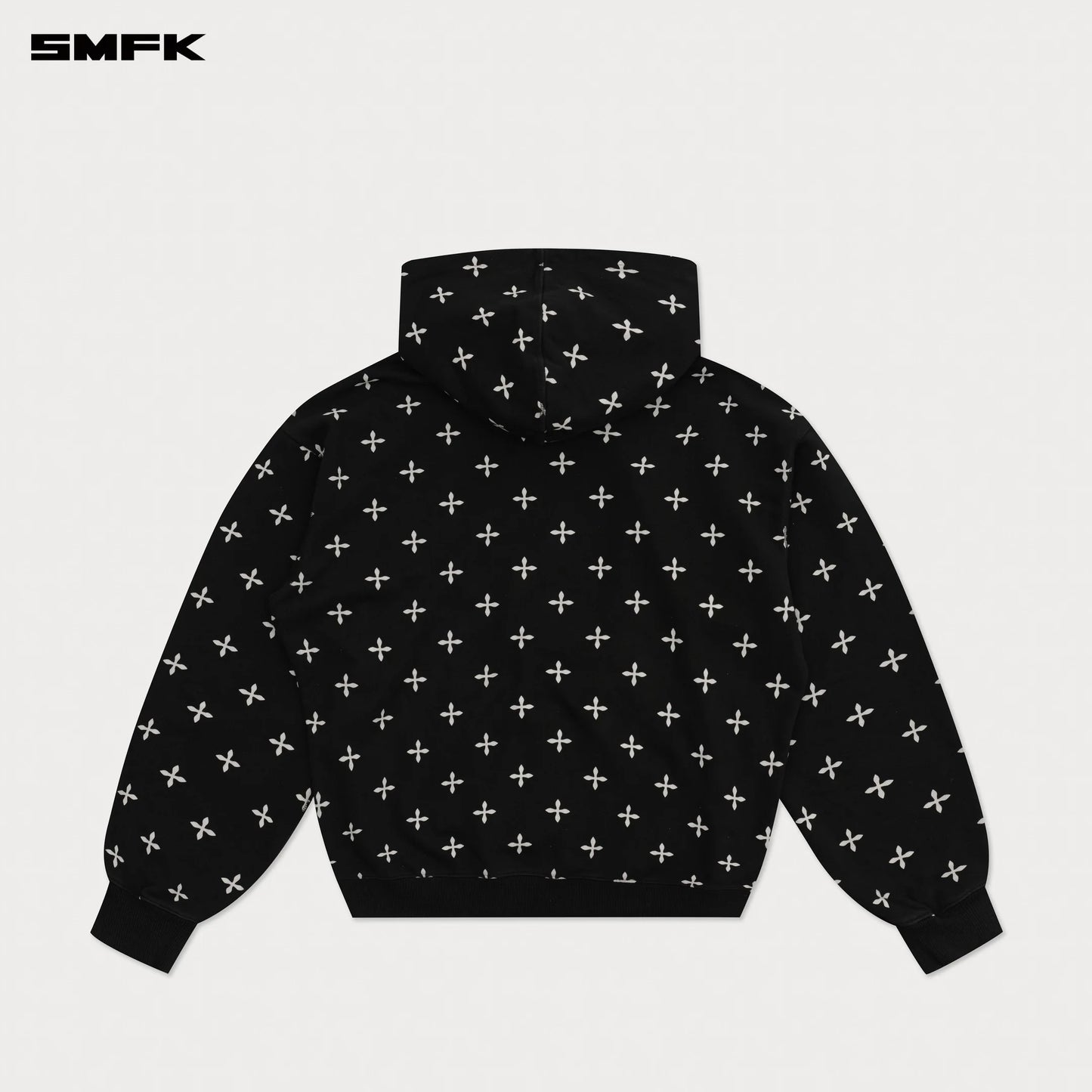COMPASS BLACK GARDEN WIDE HOODIE - BLACK GARDEN