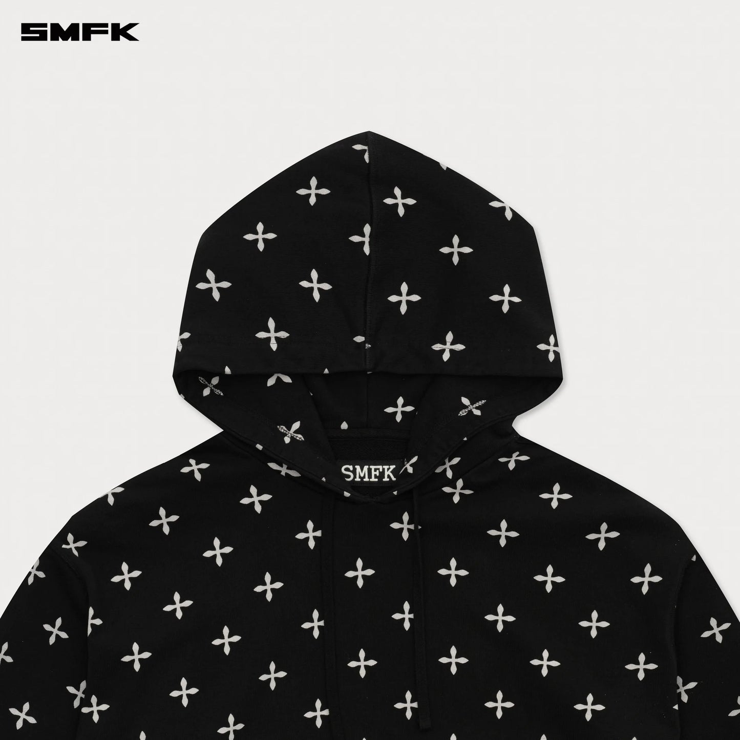 COMPASS BLACK GARDEN WIDE HOODIE - BLACK GARDEN