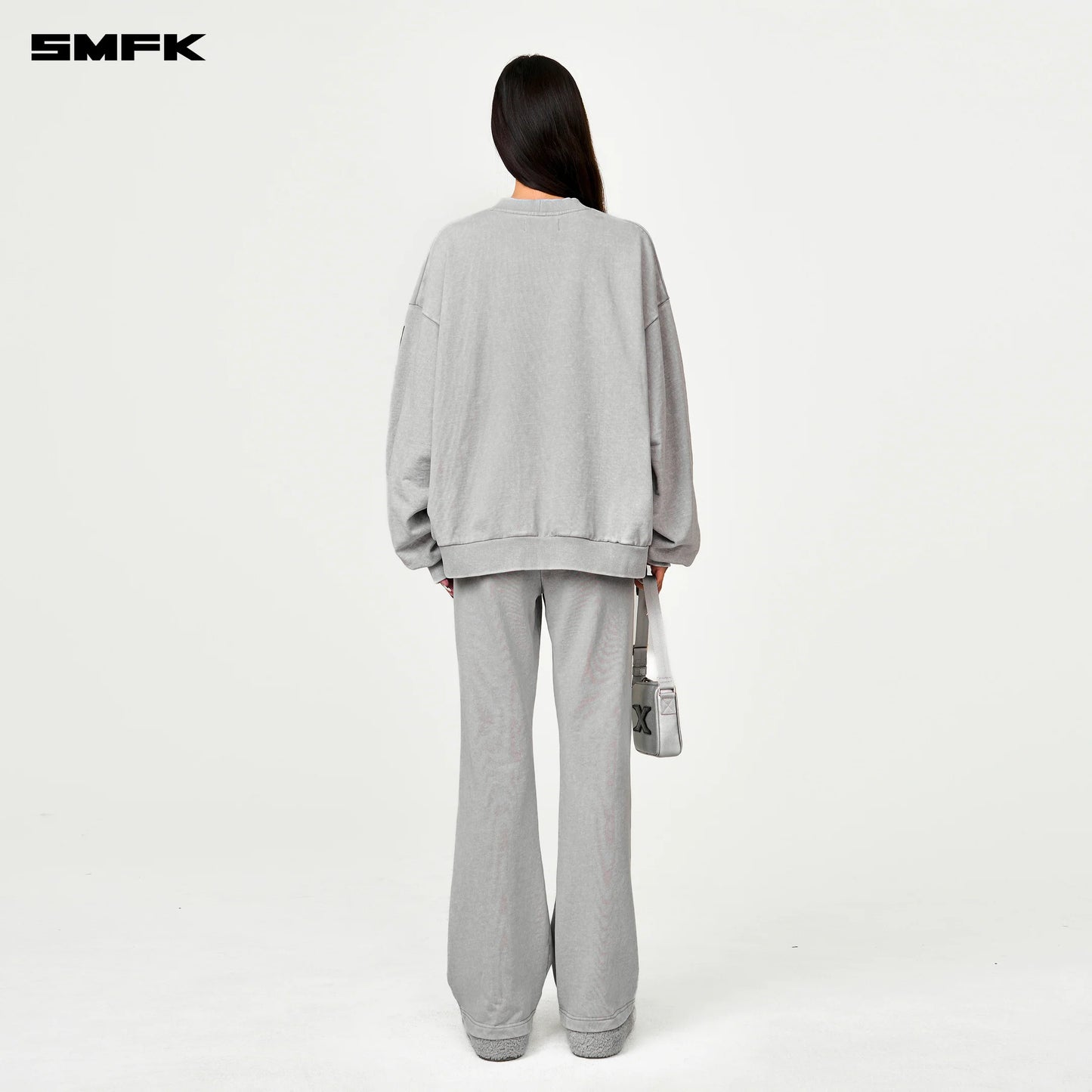 FUTURE DNA GENETIC CHAIN RACING WIDE SWEATSHIRT - DUSTY GRAY