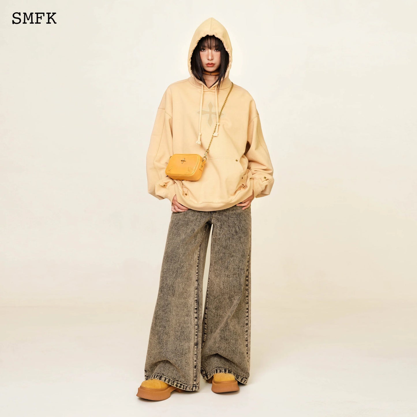 Compass Classic Cross Camping Hoodie In Wheat