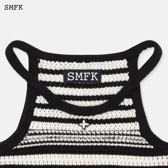 Wilderness Black and White Knitted Vest