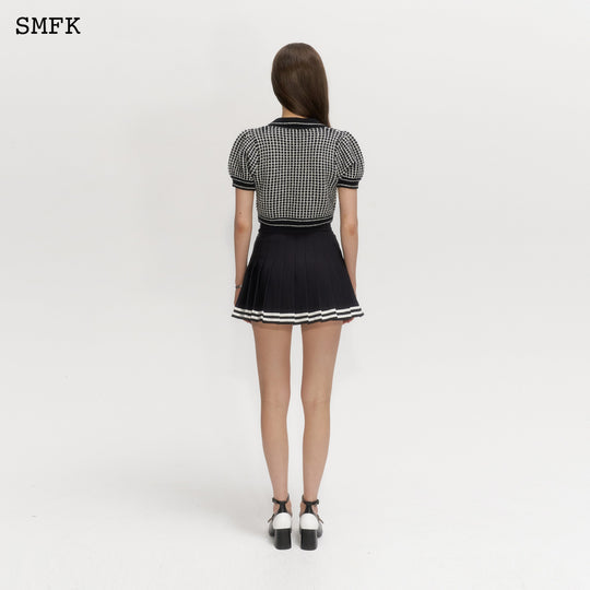 Compus Black and White Checkered Polo