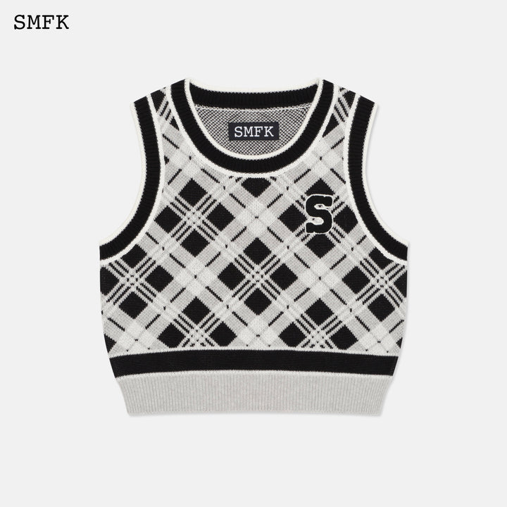 Wilderness Black and White Polo Vest