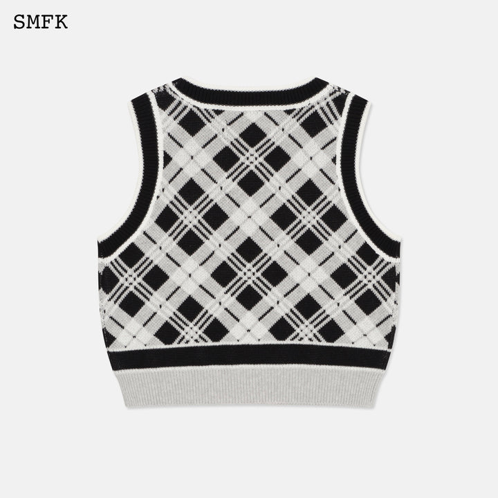 Wilderness Black and White Polo Vest