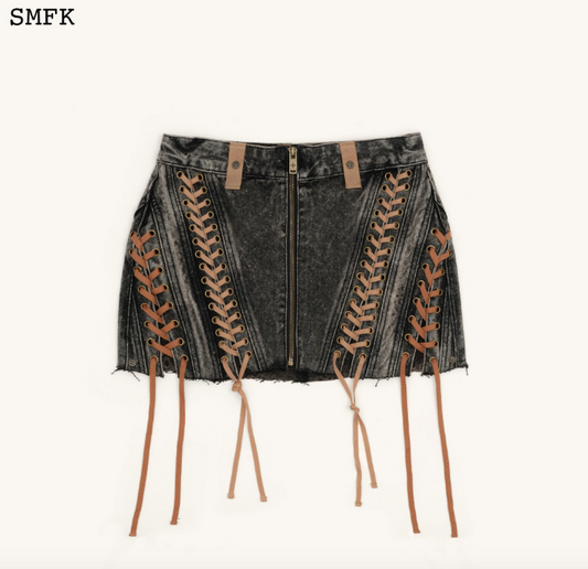 Ancient Myth Cobra Braid Workwear Mini Skirt