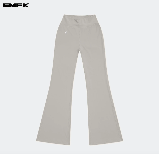 Future Wave Body Shaping Flared Pants Gray
