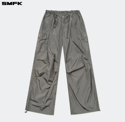 Future Storm Hunting Loose Paratrooper Pants Dark Gray
