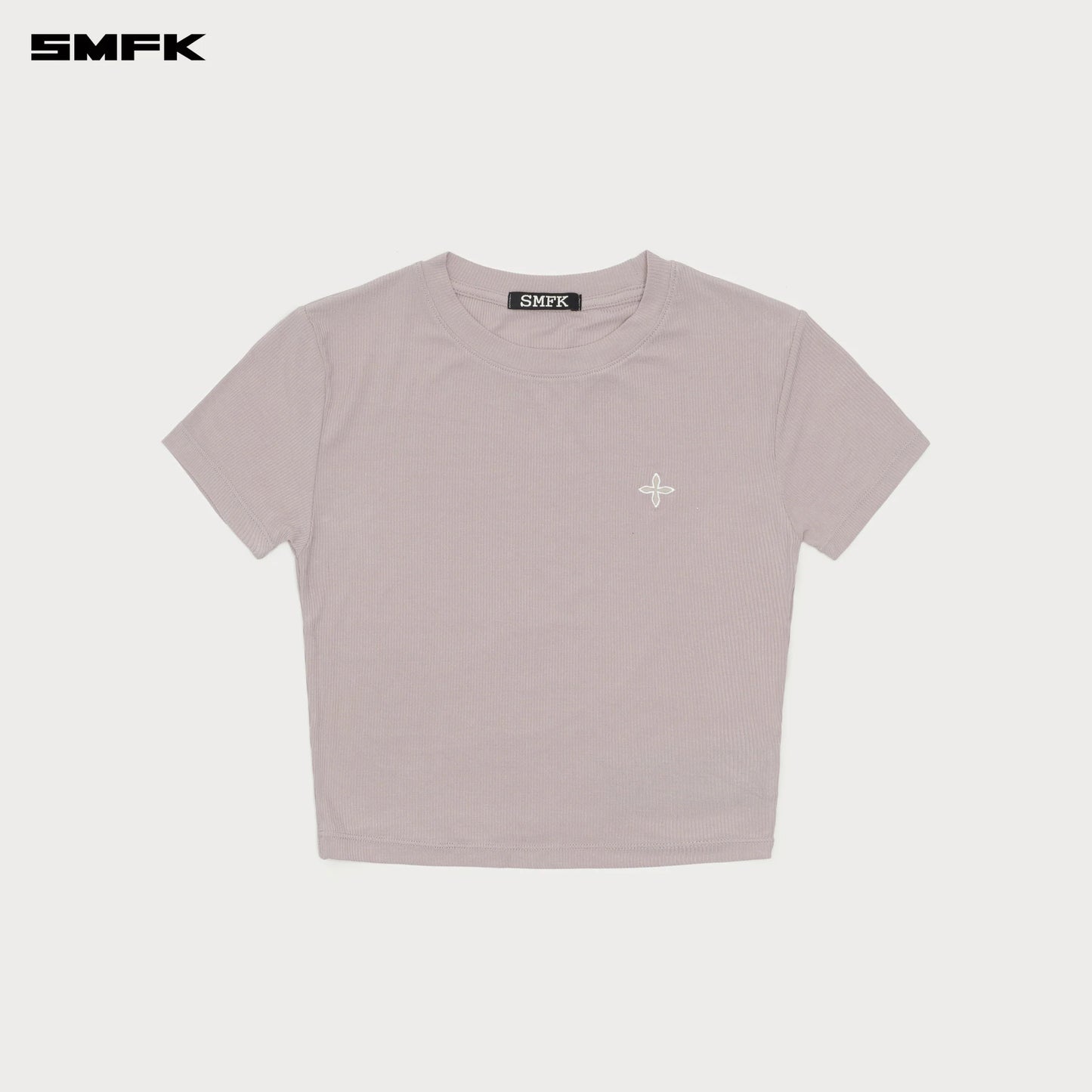 COMPASS HUG EMBRACE SKINNY SPORT TEE DUSTY GRAY