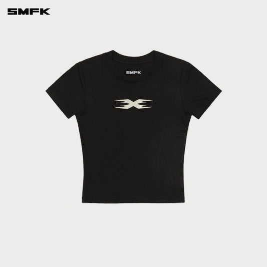 FUTURE X FUTURE RIPPLE SPORT SLIM TEE WILDERNESS BLACK