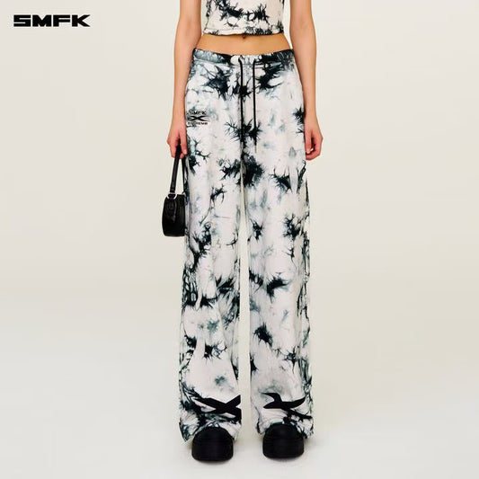 FUTURE MIRAGE TIE-DYE TRAINING PANTS MIRAGE BLACK & WHITE