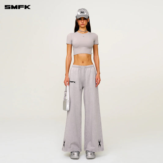 FUTURE GENETICS WIDE LEG SWEATPANTS DUSTY GRAY