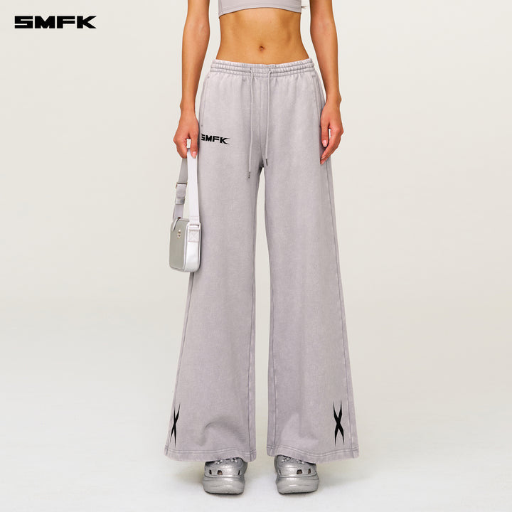 FUTURE GENETICS WIDE LEG SWEATPANTS DUSTY GRAY