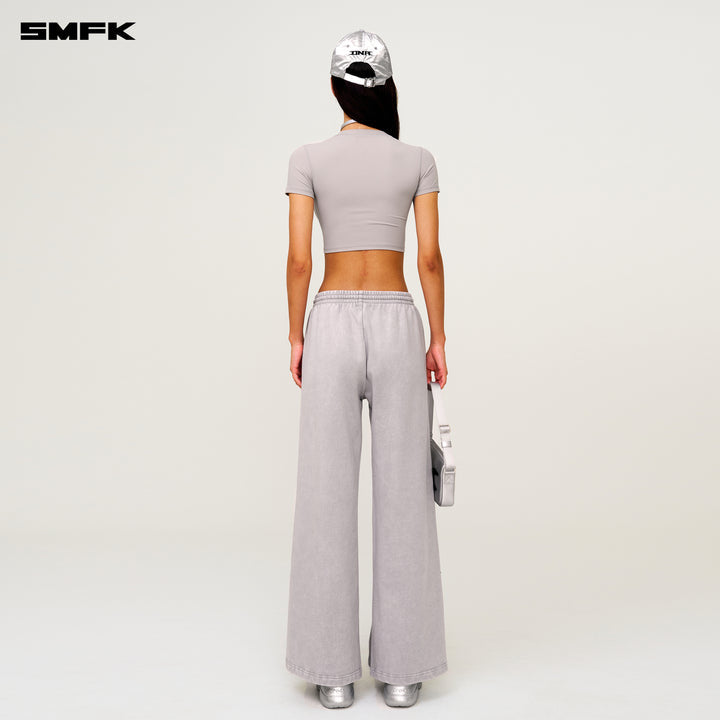 FUTURE GENETICS WIDE LEG SWEATPANTS DUSTY GRAY