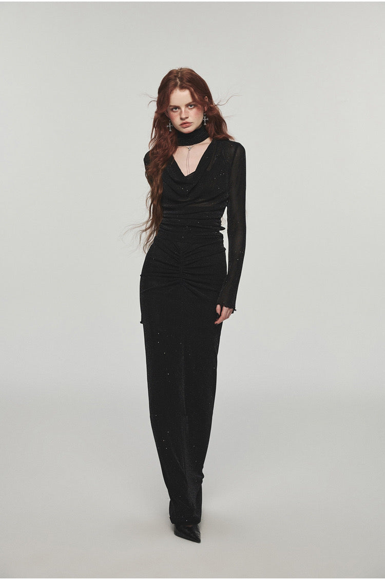 1jinn V-neck Long Skirt Suit